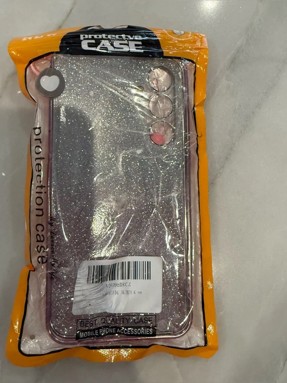 ⛱️ Samsung - Rose Gold Glitter Phone Case with Ring Holder - Galaxy S23 FE